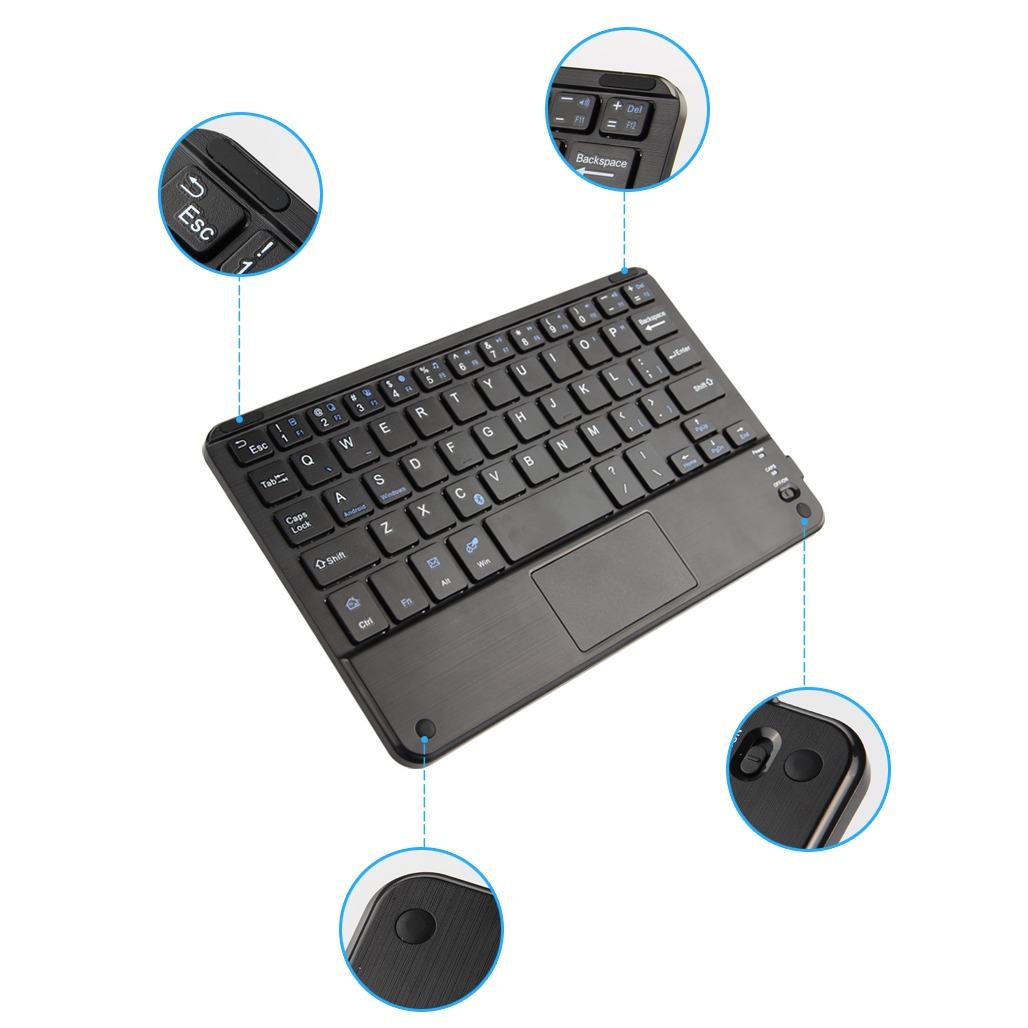 Bàn phím Bluetooth 8 inch có touchpad