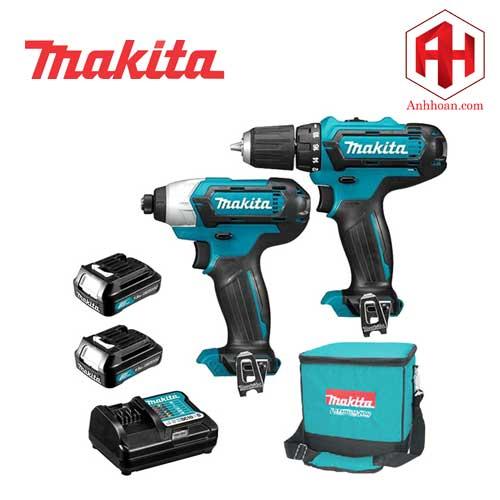 Bộ combo khoan và vặn vít 12V Makita CLX201S