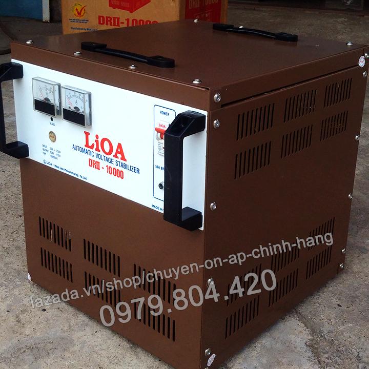 Ổn Áp Lioa 10KVA 1 Pha Dải 50-250V, 10.000-DRII  Bảo Hành 4 Năm