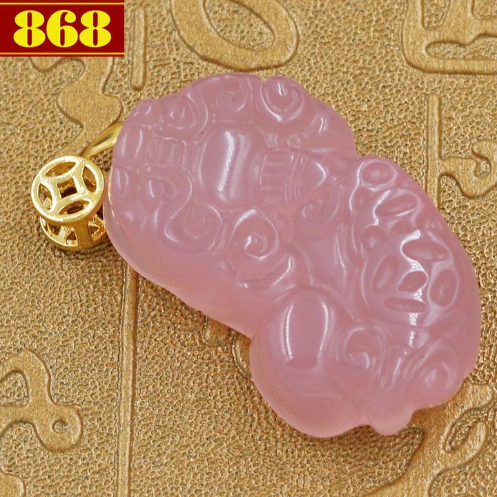Mặt dây chuyền Tỳ hưu đá ngọc tủy hồng