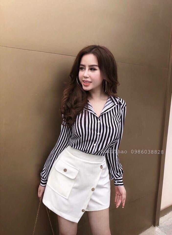 Áo Sơ Mi Nữ Kẻ Sọc 2018