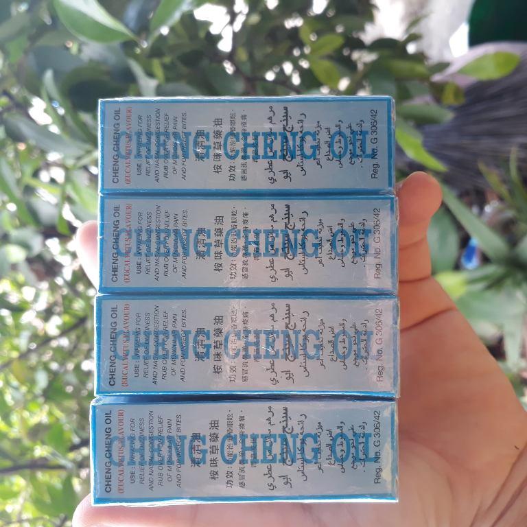 Combo 8 chai dầu gió lăn Cheng Cheng Oil Thái Lan