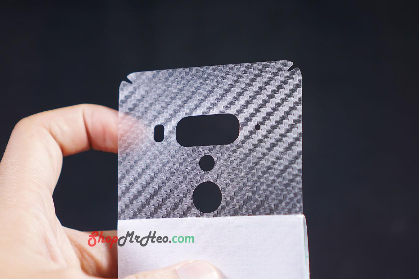 [HCM]Bộ 3 Skin Dán Mặt Lưng Vân 3D HTC U12 Plus - U12+