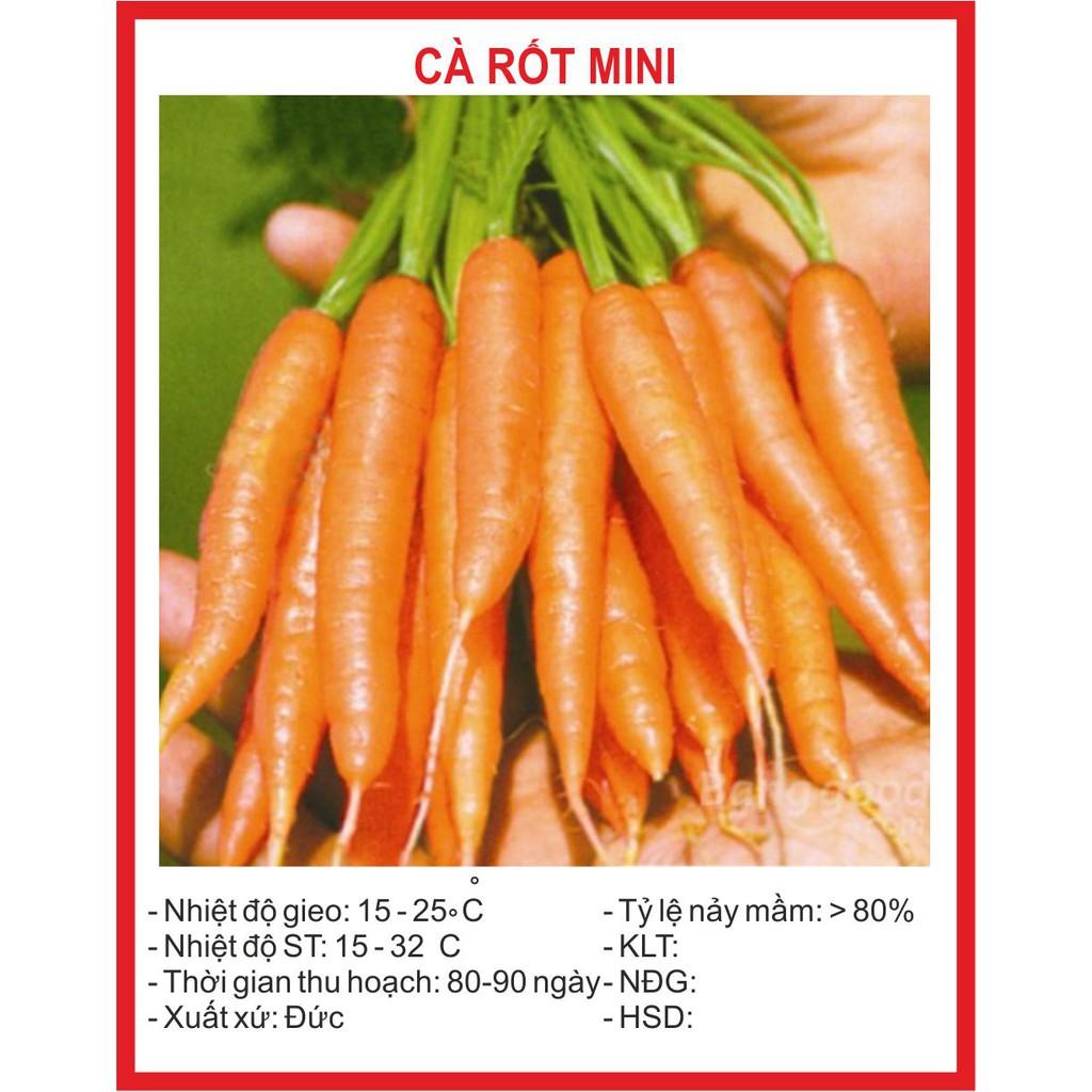 [Lấy mã giảm thêm 30%] Hạt giống Cà rốt tí hon (0.1g)