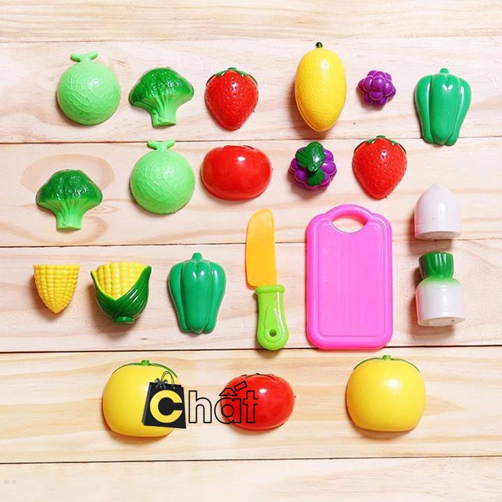 Vỉ đồ chơi cắt trái cây cho bé