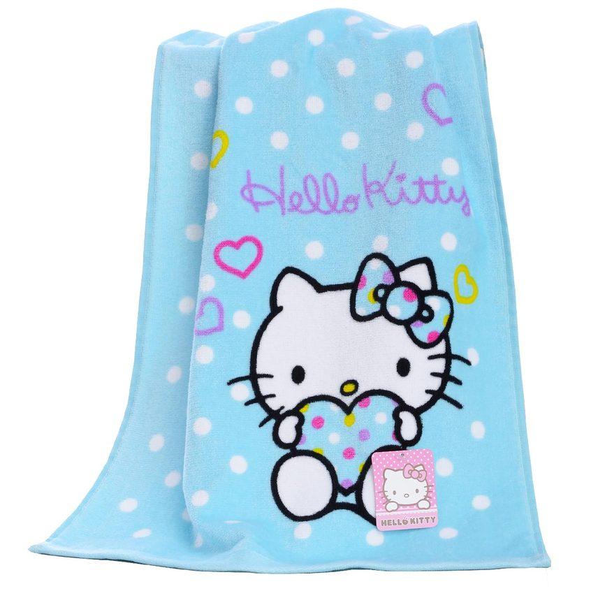 HelloKitty Đáng Yêu Không Bóng Trẻ Em Nữ Khăn Tắm Khăn Mặt