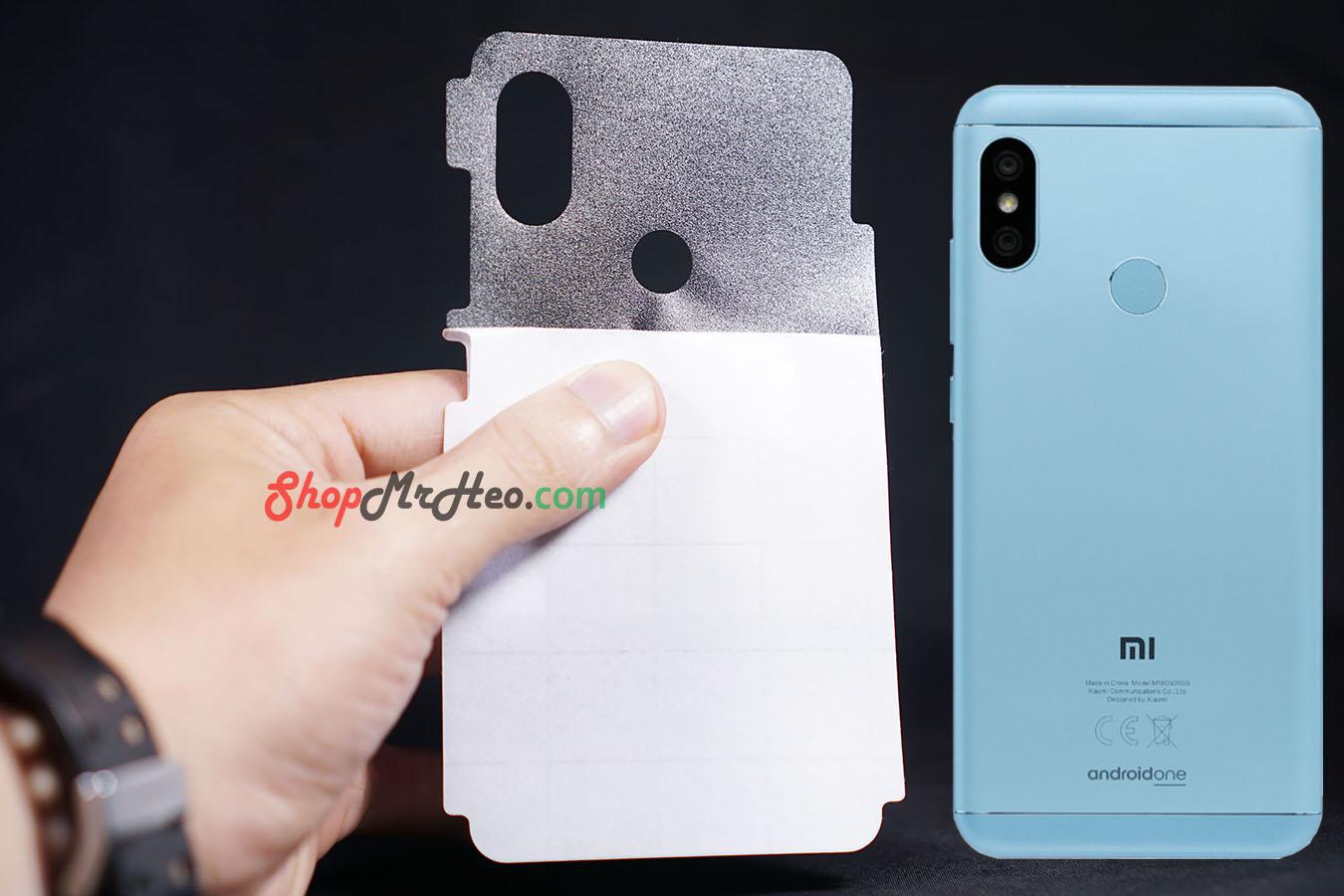 [HCM]Bộ 3 Skin Dán Mặt Lưng Vân 3D Xiaomi Mi A2 Lite - Redmi 6 Pro