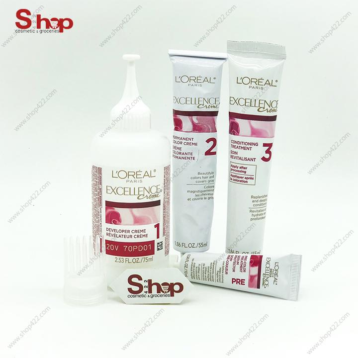 Thuốc nhuộm tóc Loreal Paris Excellence Creme số 4AR Dark Chocolate Brown