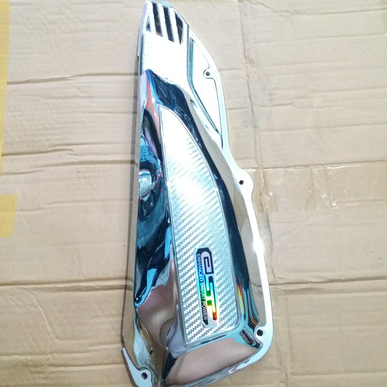 Combo 3 món che Pô + Bầu e + Quạt gió cho Vision 2014 - 2019 mạ Crom