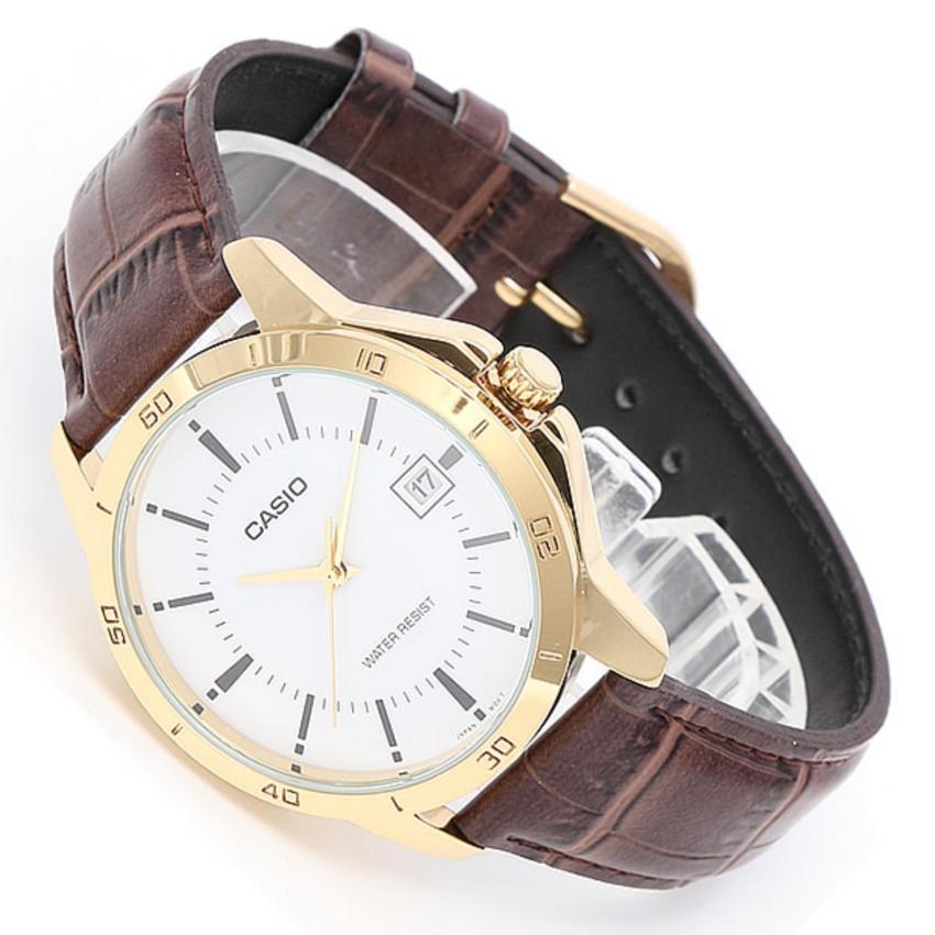 Đồng hồ nam dây da Casio MTP-V004GL-7AUDF