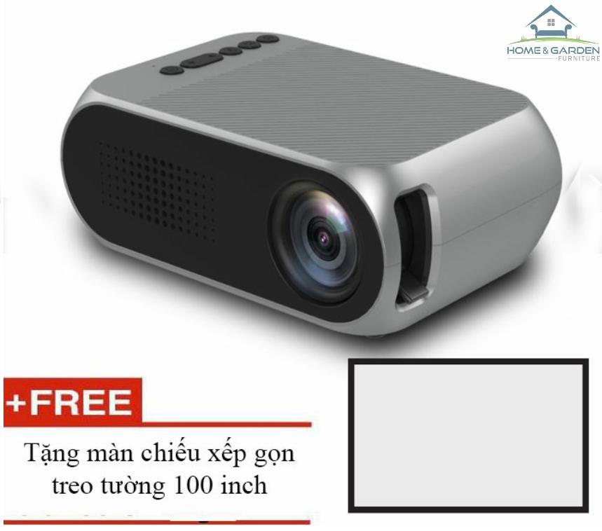 Projector phim mini YG320 màn ảnh rộng + tặng màn chiếu 100 inch