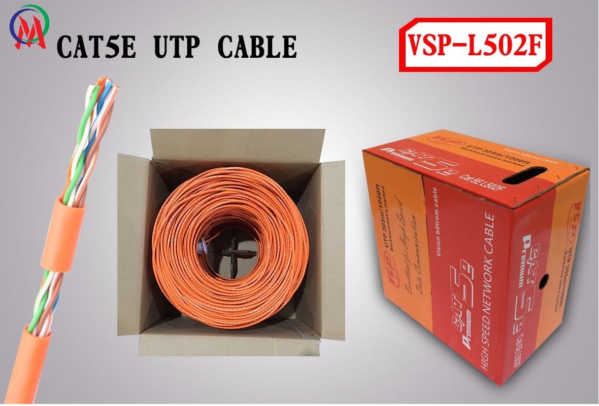 Cáp mạng utp 5e-l502f cáp dây cam-305m