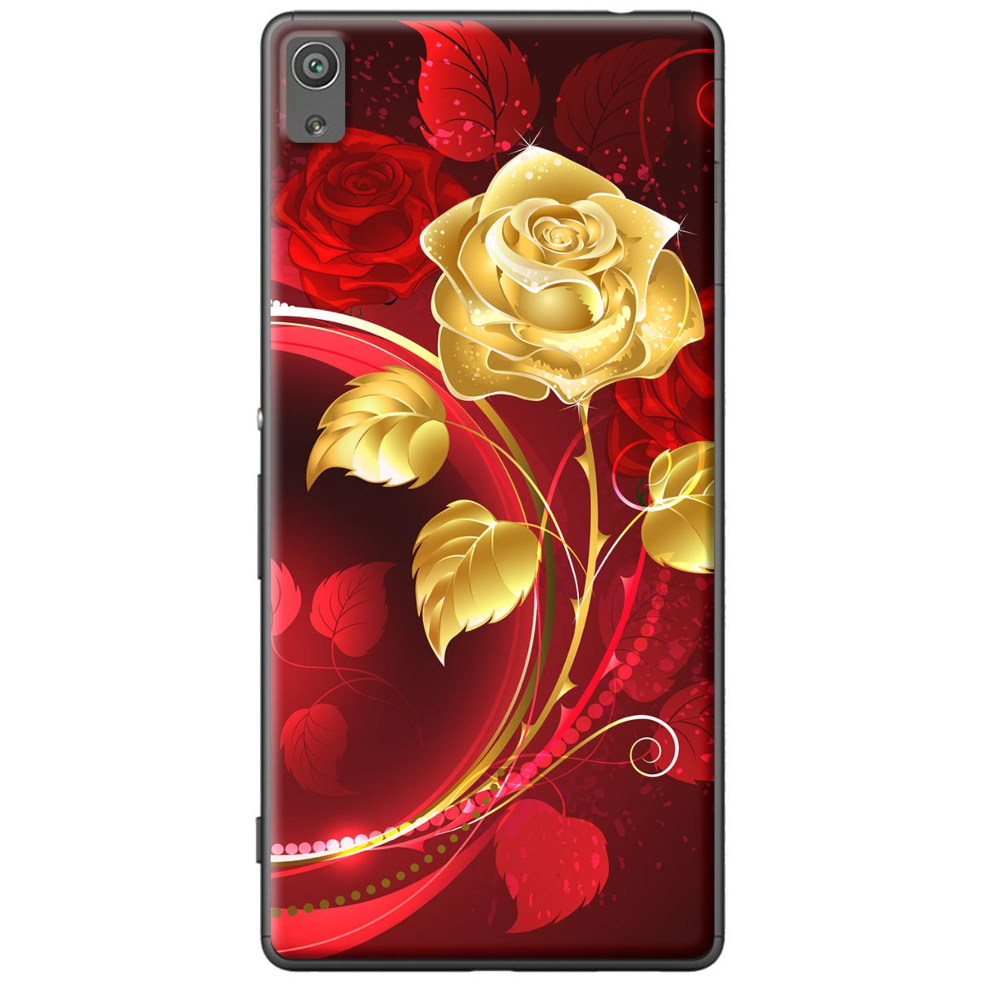 Ốp lưng nhựa dẻo Sony Xperia XA Ultra - Bình hoa hồng
