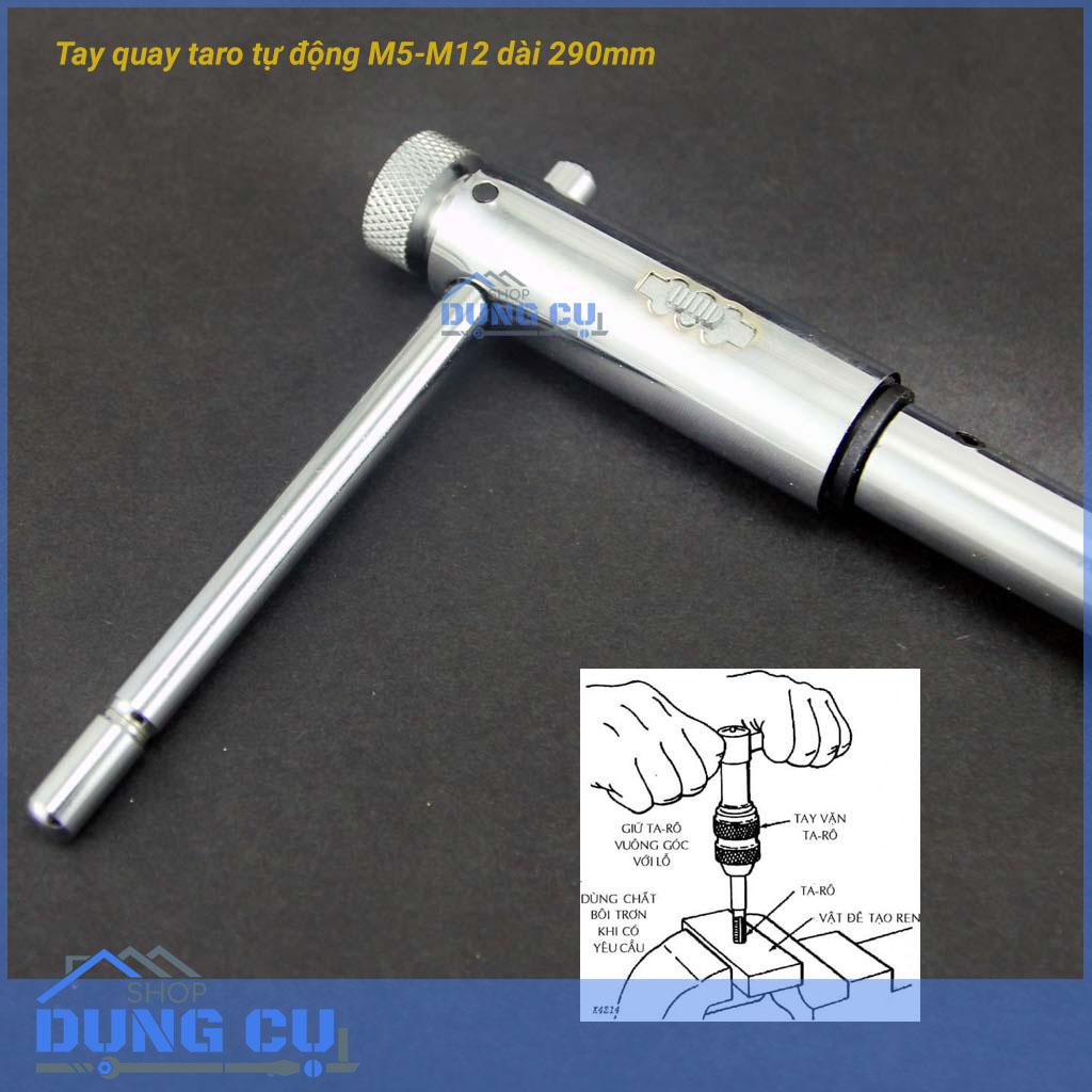 Tay quay taro tự động M5-M12 dài 290mm