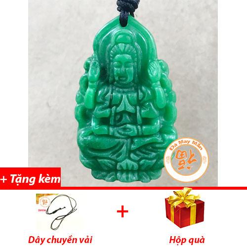 Mặt dây chuyền phật bản mệnh quan âm nghìn tay đá cẩm thạch c
