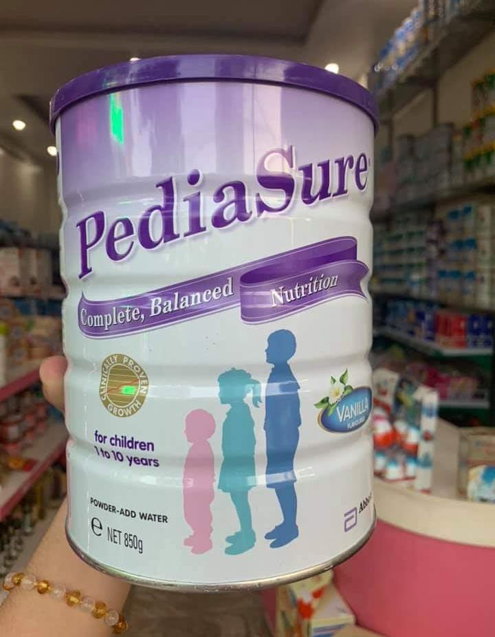 Sữa tăng cân pediasure Úc nắp tím date 9/2019