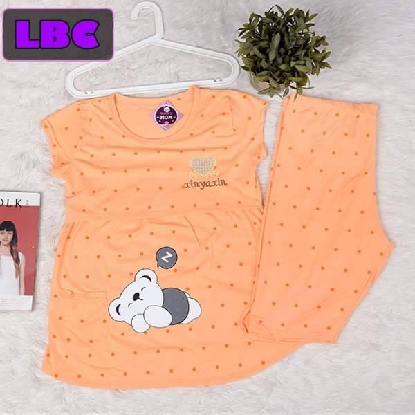 Bộ đồ bầu và sau sinh CB cam-100% cotton