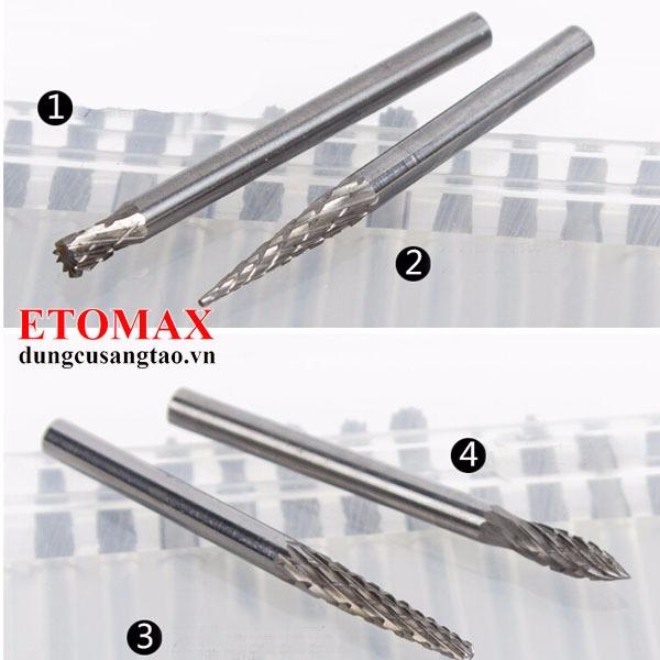  Bộ 20 mũi khắc mài vonfram cao cấp