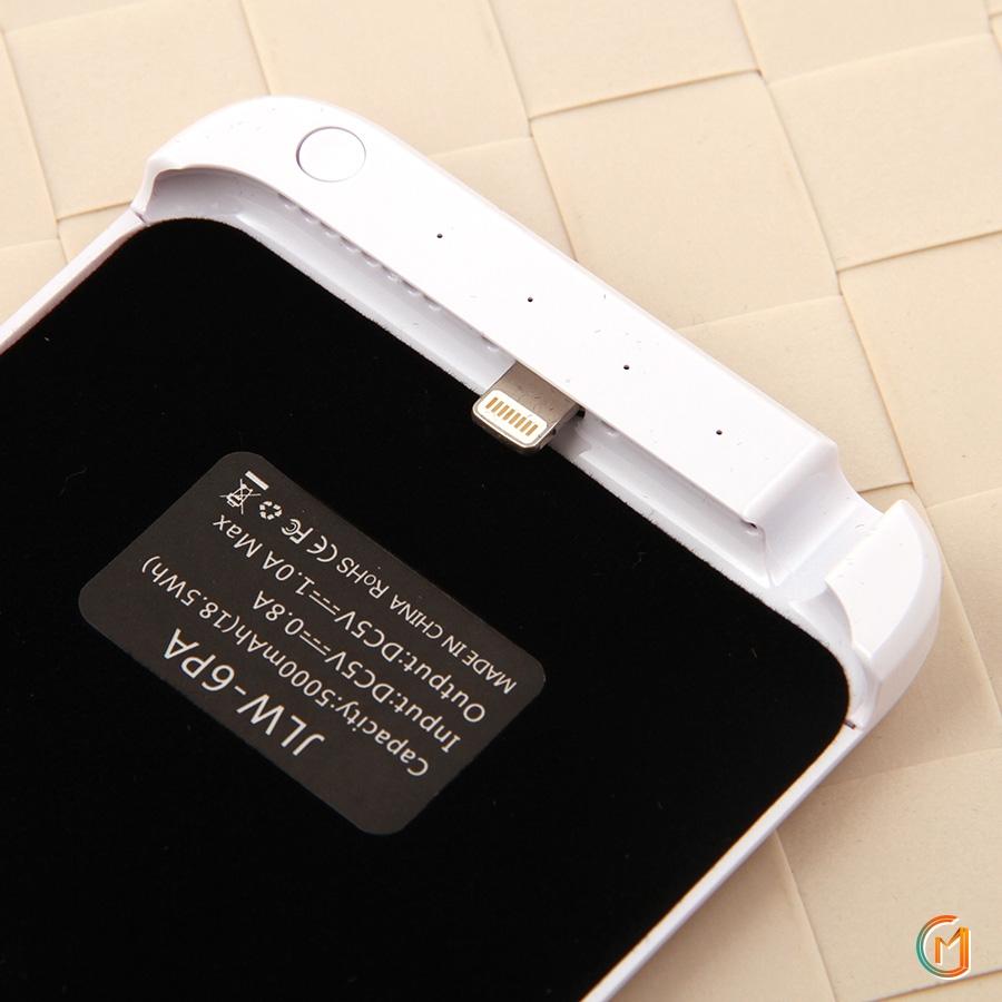 Ốp lưng kiêm pin sạc dự phòng iphone 6 plus/6s plus (Trắng)
