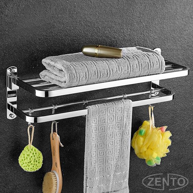 Giá để đồ kết hợp treo khăn inox Zento HA4650
