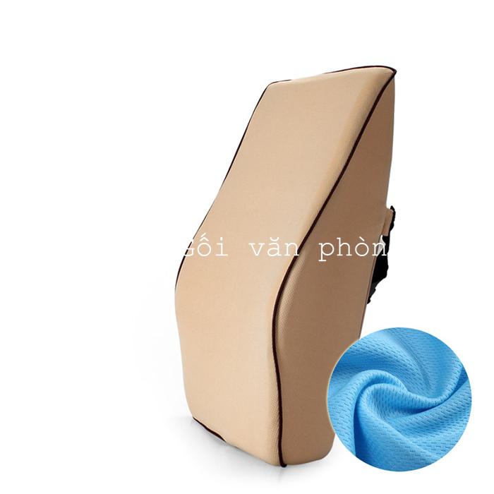 Đệm lưng ghế văn phòng, ô tô cao su non size lớn có dây nối dài BL200