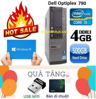 Máy tính đồng bộ Dell Optiplex 790 Core i5 2400 / 4G / 500G - Tặng USB Wifi , Bàn di chuột , Bảo hành 24 tháng
