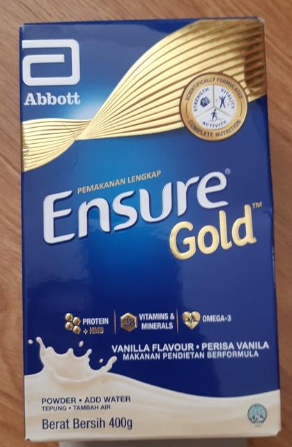 sữa ensure Gold 400g Vanilla- Hộp giấy (Hàng Malaysia)