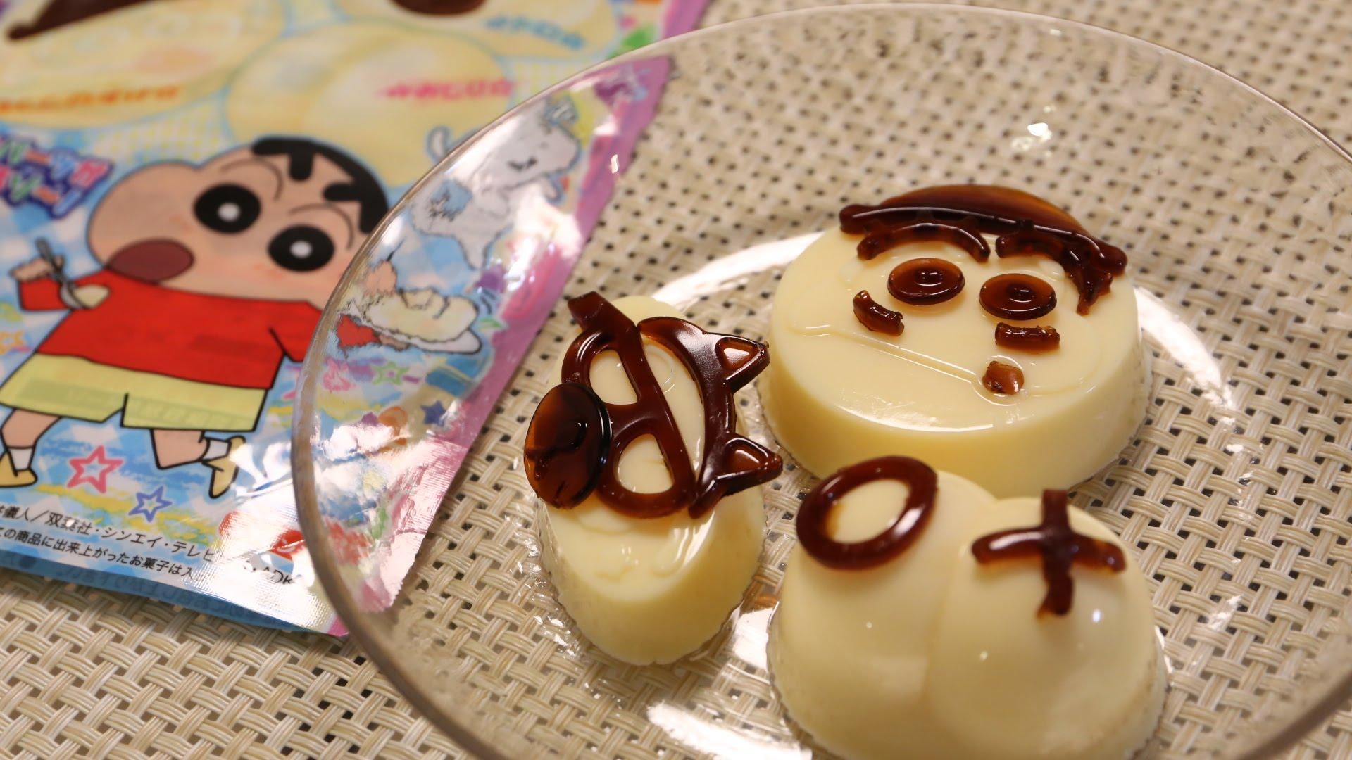 Popin Cookin làm pudding mông Shin