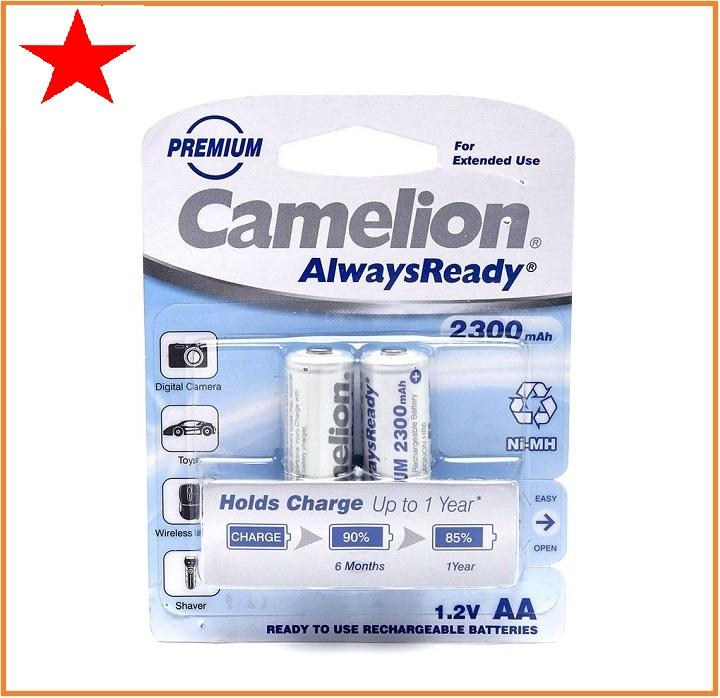 Combo 2 vỉ pin sạc AA Camelion 2300mAh (1 vỉ 2 viên)