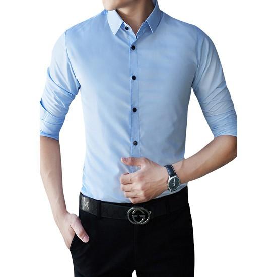 Sơ Mi nam Xanh Da Trời vải đẹp
