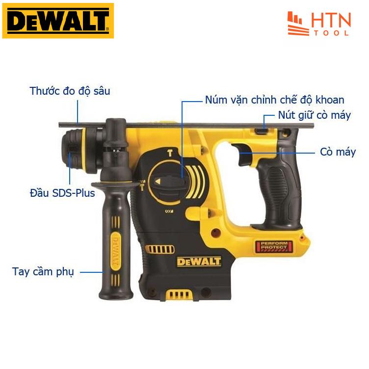 18V Máy khoan động lực, đục bê tông dùng Pin DeWALT DCH253KN-KR (Chỉ Body, không gồm pin, Kèm Vali)