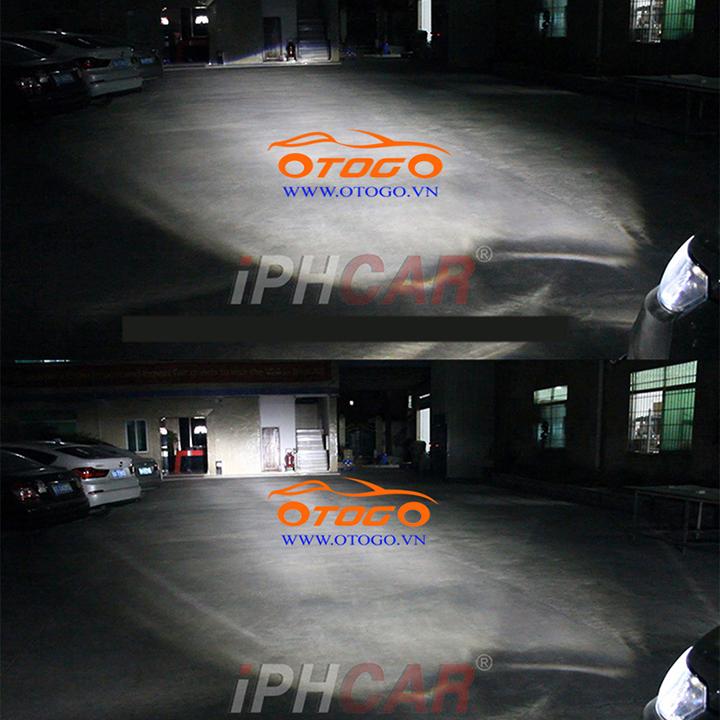 Đèn Bi Cầu Led Siêu Sáng IPHCAR Chân H4