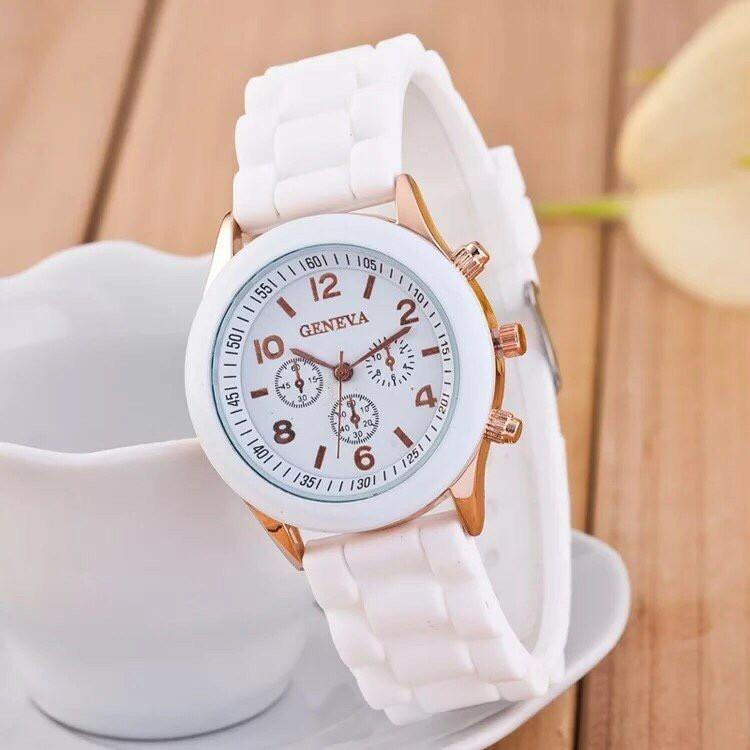 Đồng hồ nữ dây silicon Geneva Khởi My