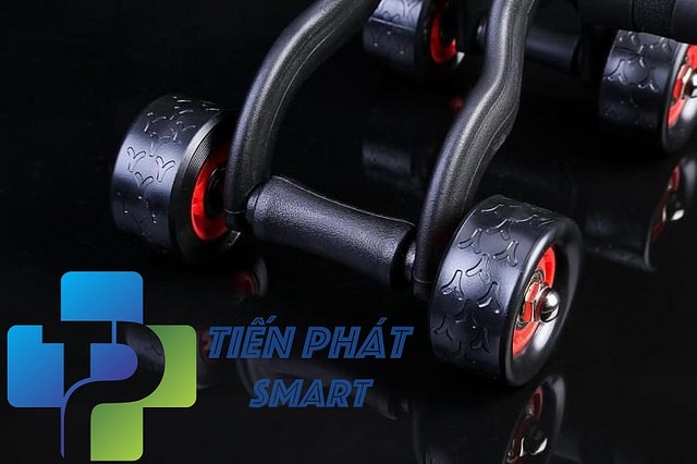 Con lăn tập cơ bụng 4 bánh cỡ lớn tặng (Thảm lót)