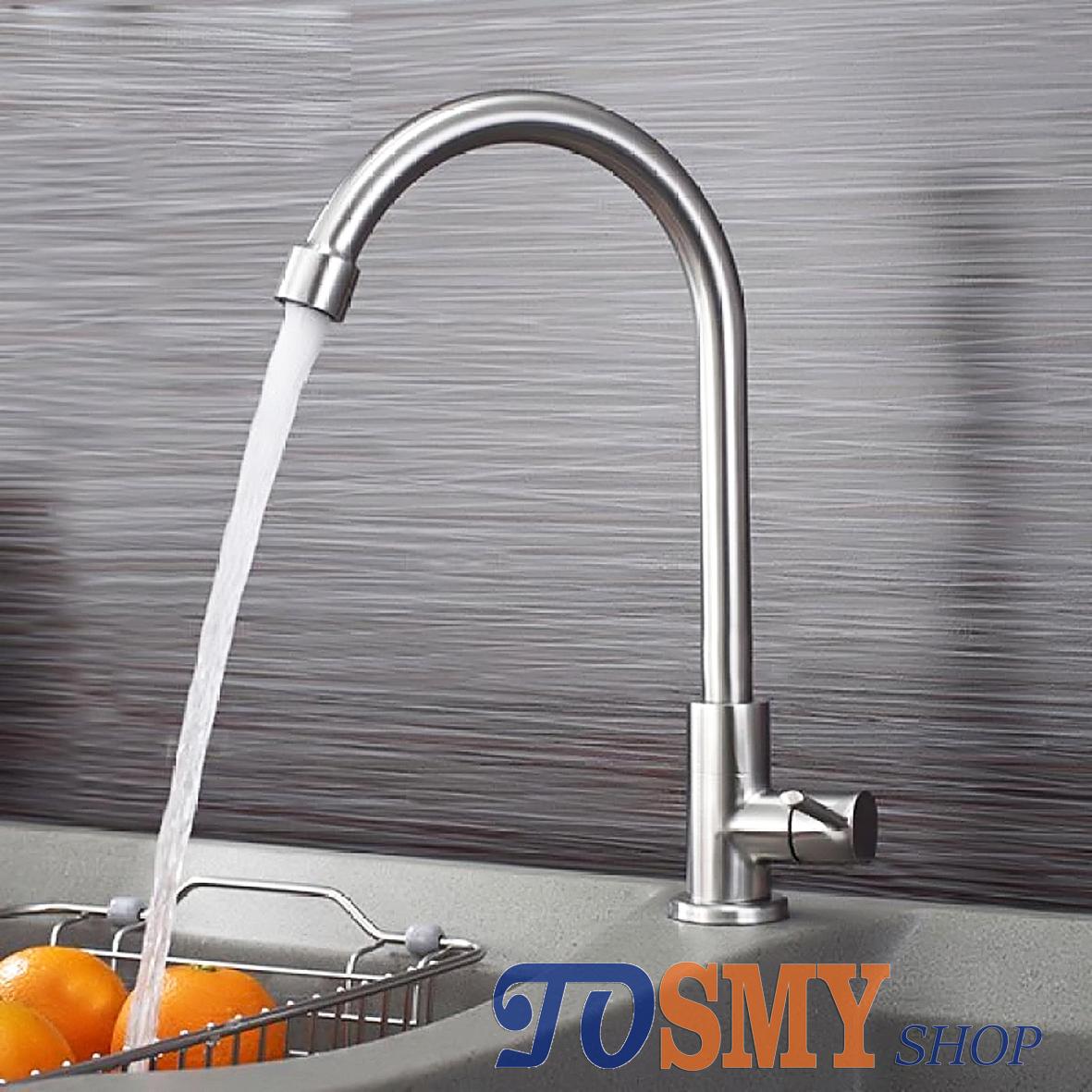 [HCM]VÒI RỬA CHÉN BÁT LẠNH INOX SUS304 KCLI01