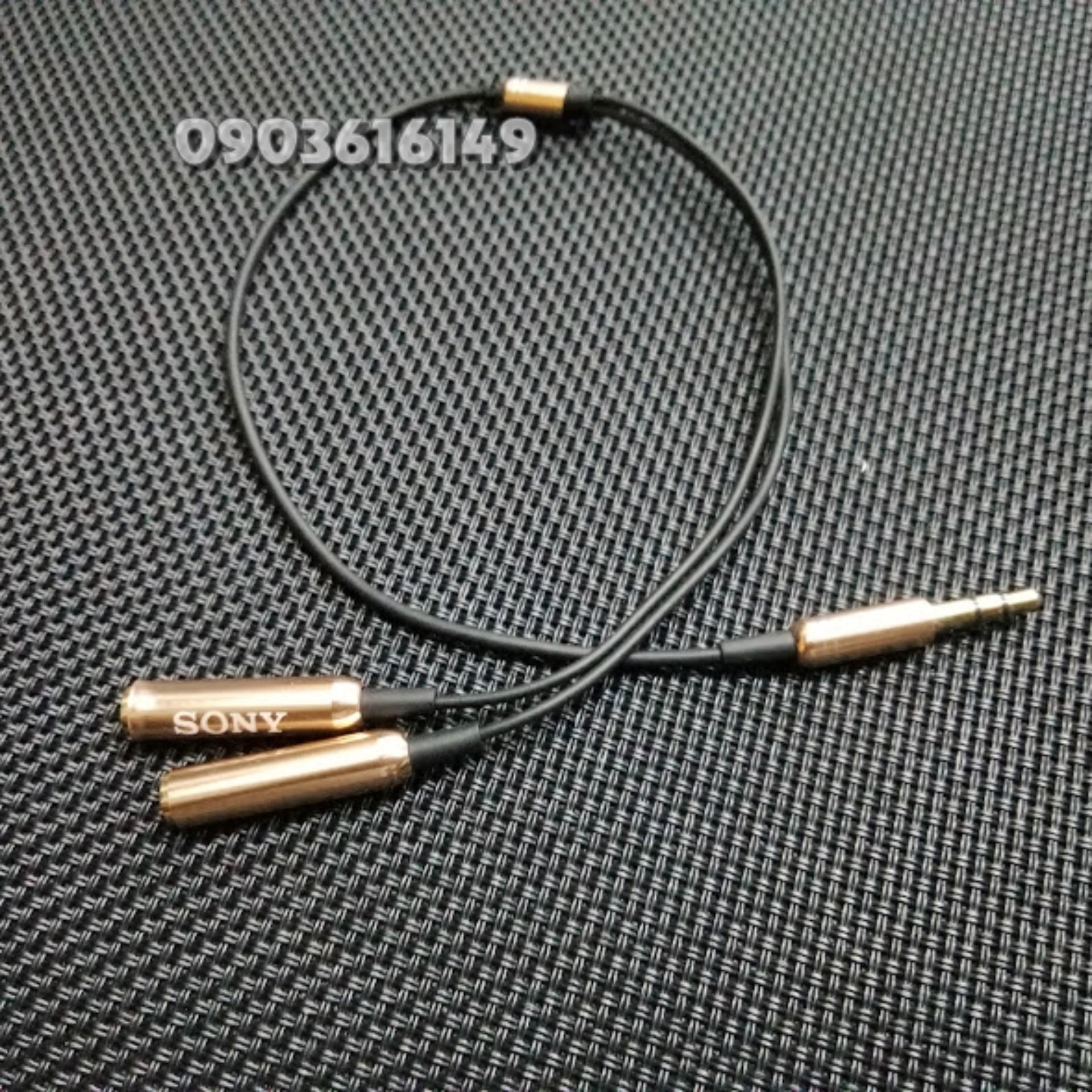 Dây chia jack loa chuẩn 3.5 từ 1 ra 2