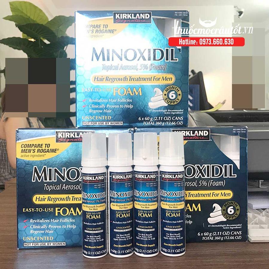 [HCM]Thuốc mọc r&acircu minoxidil 5% dạng bọt