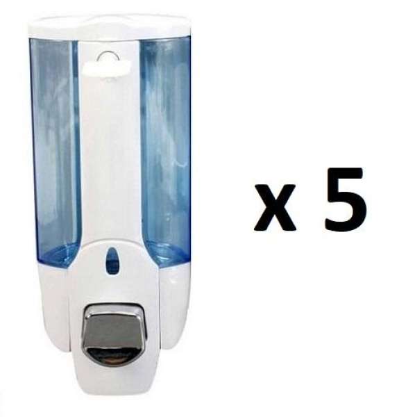 Bộ 5 hộp đựng nước rửa tay xà phòng loại 1 bình gắn tường cao cấp BH411