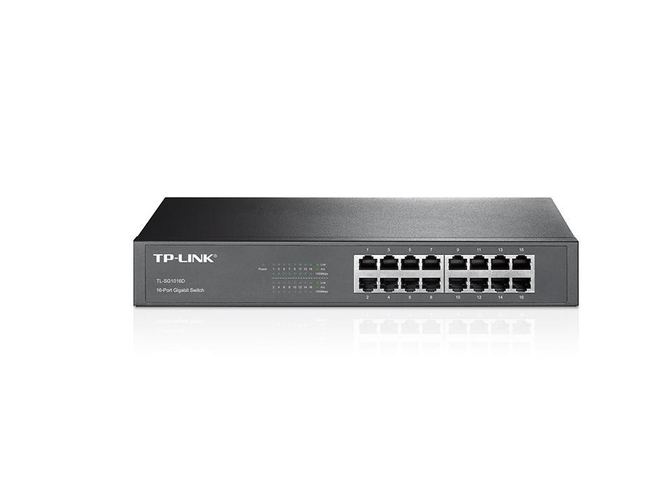 Switch 16 cổng TP-LINK SG1016D (Đen) Chính Hãng