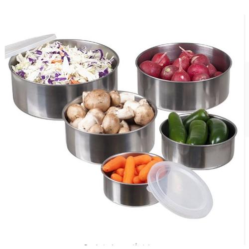 Bộ 5 hộp đựng thực phẩm inox 