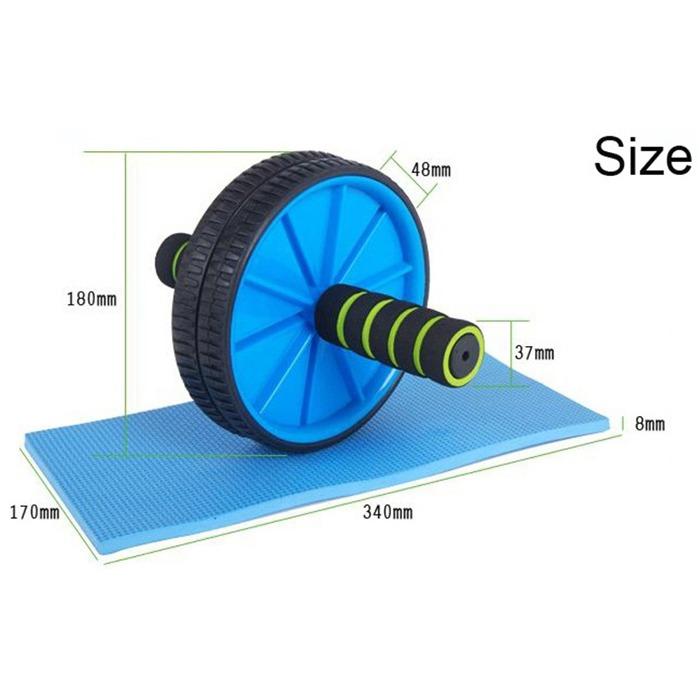 Máy tập cơ bụng AB Wheel (Xanh)