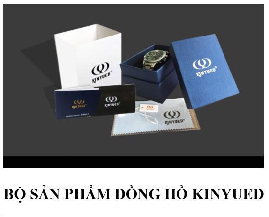 Đồng hồ cơ tự động Automatic chạy 5 kim dây da cao cấp Kinyued DA03