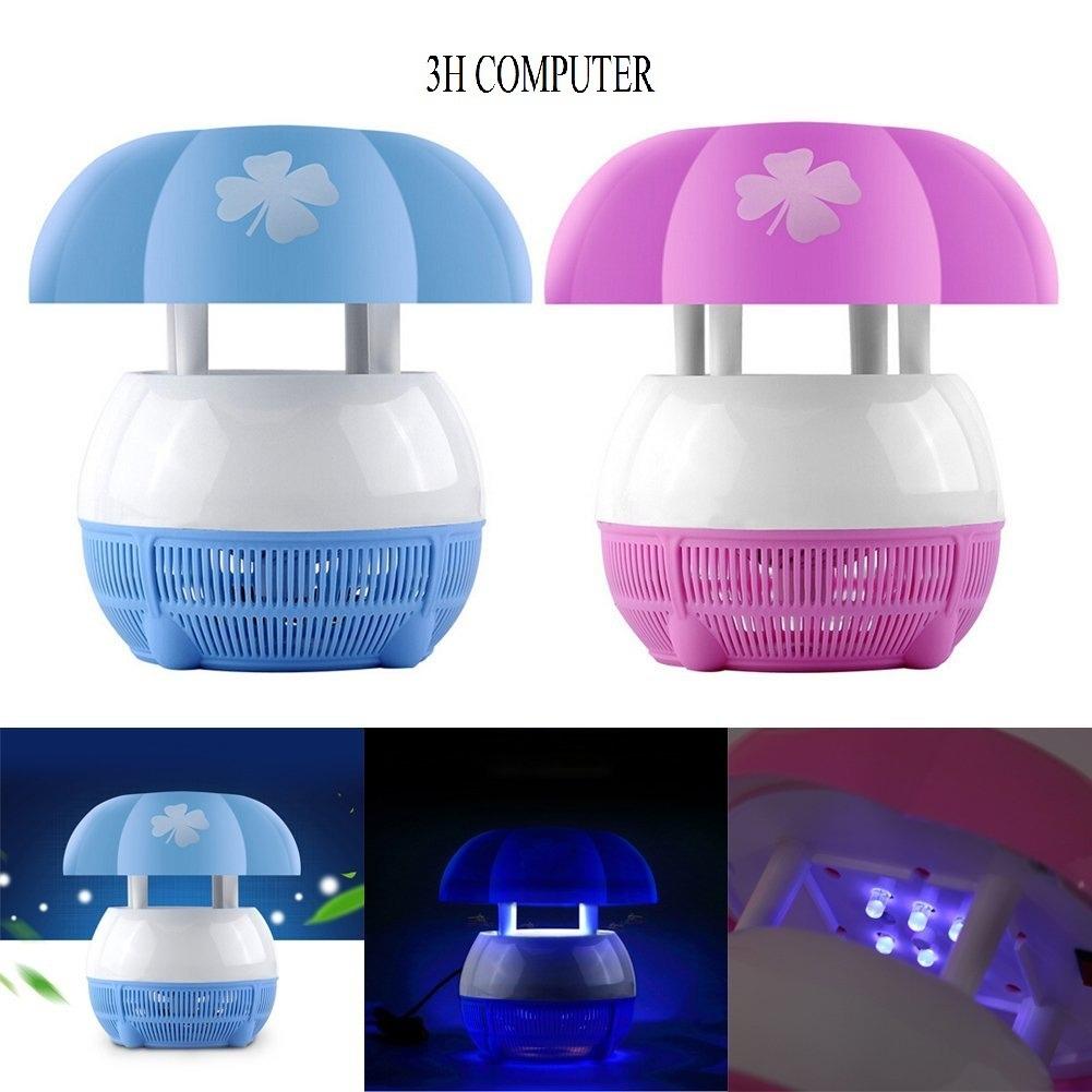 [HCM]ĐÈN BẮT MUỖI E8 -có quạt nguồn USB (màu hồng)