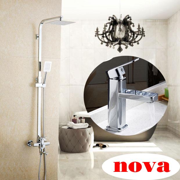 Bộ sen cây nóng lạnh 3003 và vòi lavabo nóng lạnh 5009