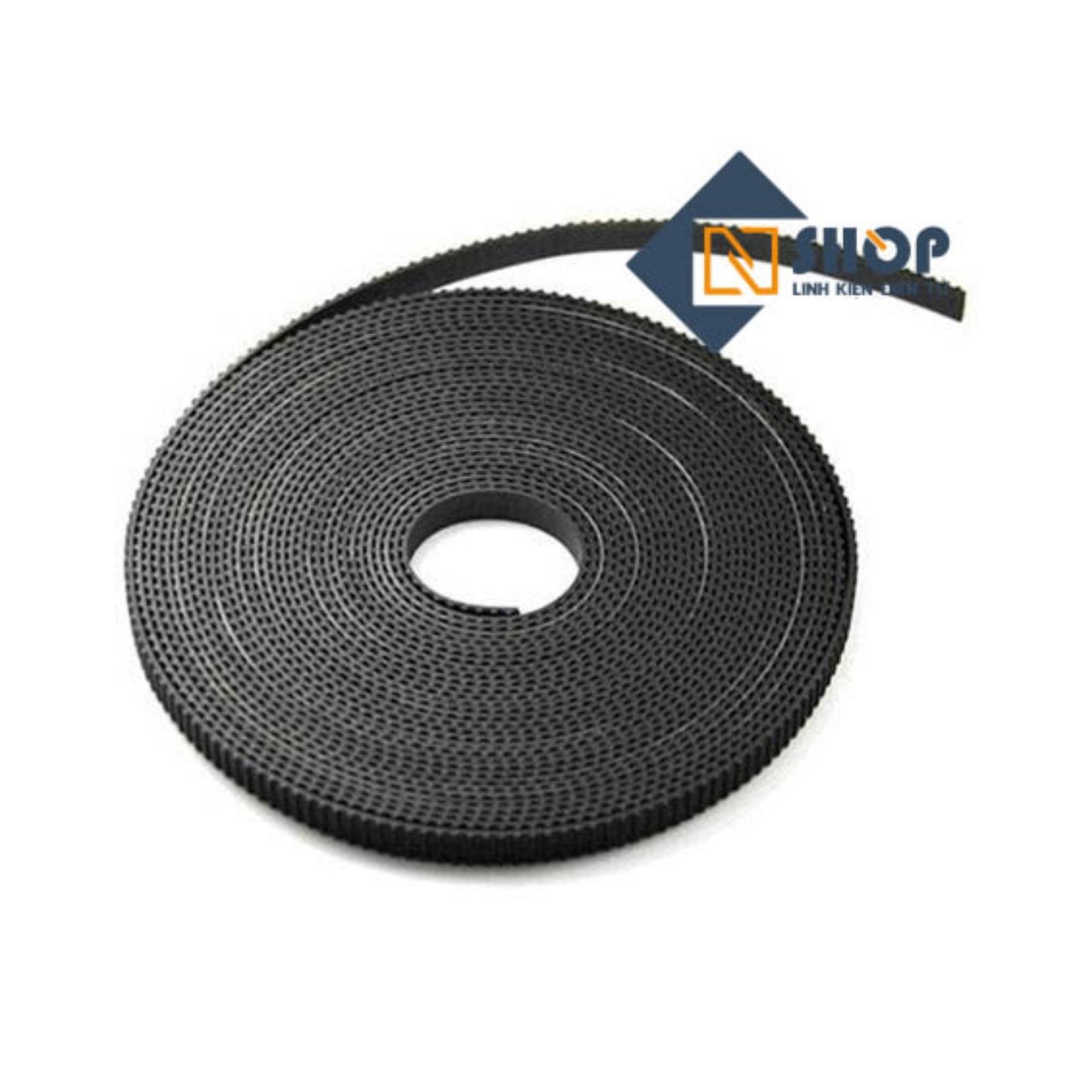 Dây đai GT2, bước răng 2mm, rộng 6mm (mét)