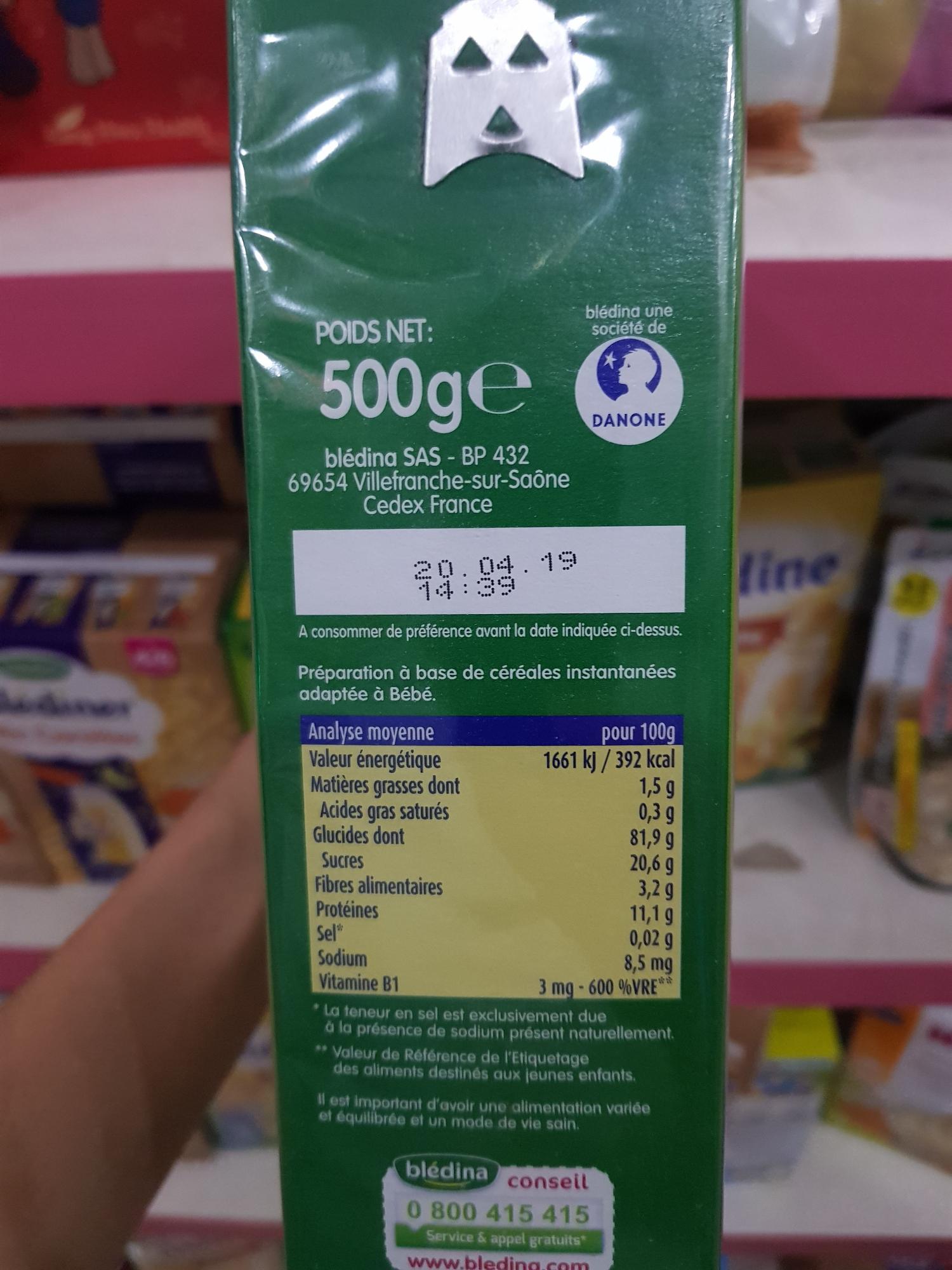 Bột lắc sữa tăng cân bledina vị bánh mỳ lúa mạch 8 tháng