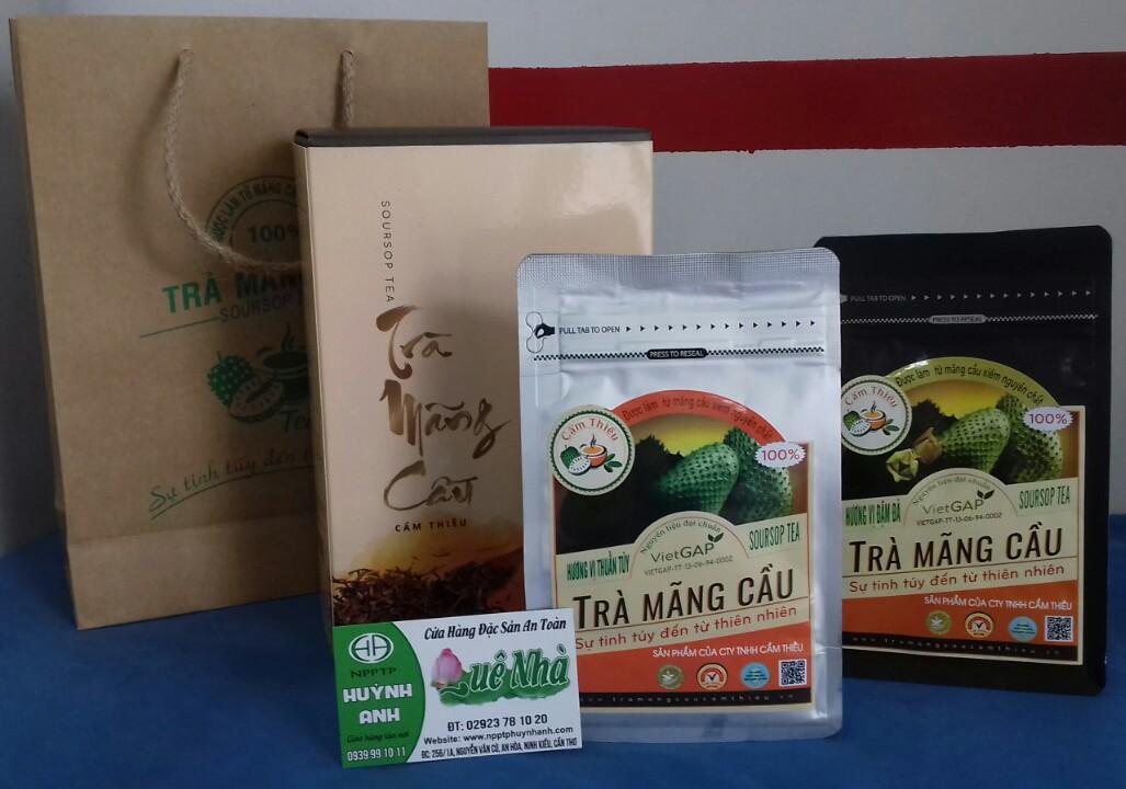 HỘP COMBO 2 TÚI TRÀ MÃNG CẦU CẨM THIỀU 100G (Trà hương vị thuần tuý và Trà hương vị đậm đà)