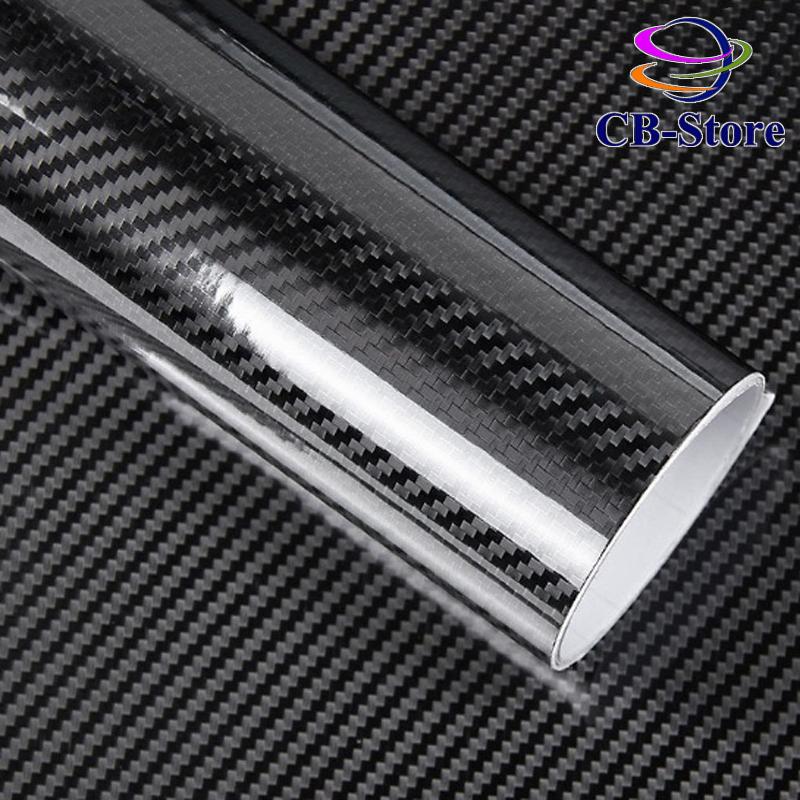 Combo 2 Tấm Decal Cacbon 5D dùng để dán Xe Hơi (30cm x 100cm)