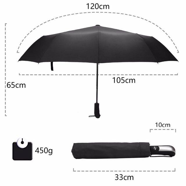 Ô, dù tự động gấp mở 2 chiều Nhật Bản chống tia UV(loại 10 nan)