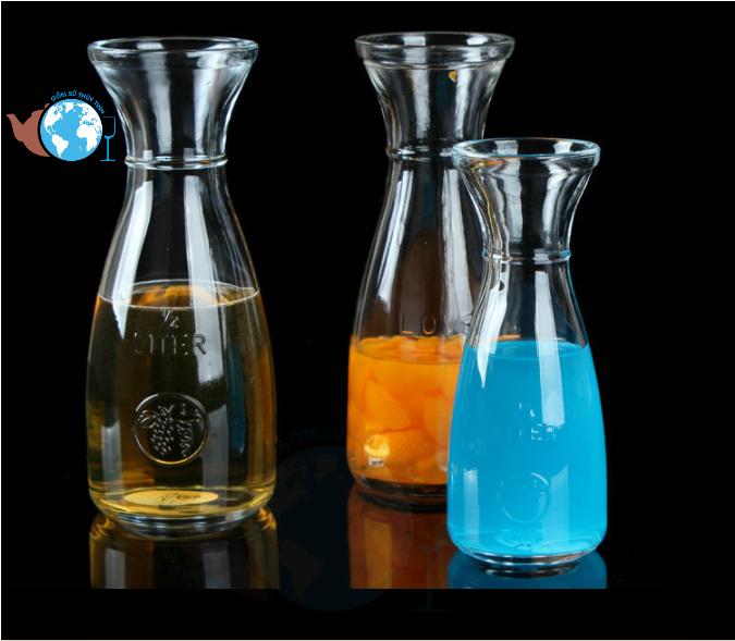 Ly thủy tinh eo trà sữa 350ml